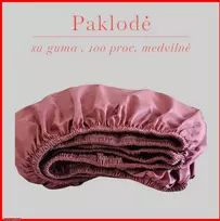Paklodė su guma - 100x200+20cm.