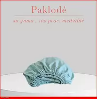Paklodė su guma - 160x200+20cm.