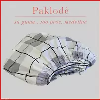 Paklodė su guma - 100x200+20cm.
