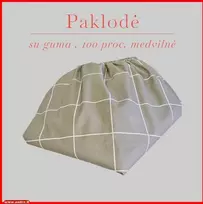 Paklodė su guma - 200x200+20cm.