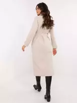 Och Bella Paltas moterims TW-PL-BI-5312-1.31 šviesiai smėlio spalvos