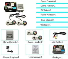 Retro mini televizoriaus žaidimų konsolė Built-in 620 Klasikiniai žaidimai Snes žaidimų konsolė-US