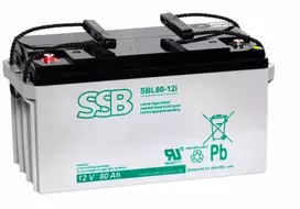 Akumuliatorius SSB SBL 80-12i 12V 80Ah AGM buferinė baterija, nereikalaujanti priežiūros