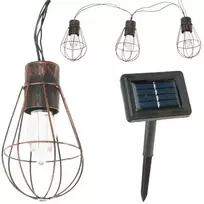 Soliarinė lauko girlianda lemputės Loft Copper 10 LED