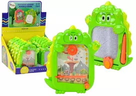 Kišeninis žaidimas ir piešimo lenta 2in1 Dinozauras, žalias, 1 vnt