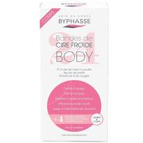 Set, Byphasse, Cold Wax, Shea Butter, Hair Removal Wax Strips, For Legs, 24 pcs, *Tester