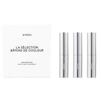 Set Byredo: Colour Stick, Multifunctional, Eyeshadow Stick, Dravite, 3.5 g + Colour Stick, Multifunctional, Eyeshadow Stick, Vienna, 3.5 g + Colour Stick, Multifunctional, Eyeshadow Stick, 580, Ultramagnetic, 3.5 g + Byredo, GWP Textile Pouch