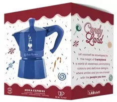 Mokos Kavinukas - Bialetti Moka Express 5464, 3 Puodeliai, Mėlyna