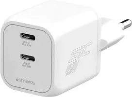 4Smarts Įkroviklis jungiama į tinklą 45w pd sic dual balta