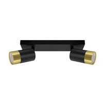 PUZON SPT GU10 2L JUODA/AUKSINĖ Sieninis ir lubinis šviestuvas STRÜHM 160 x 74 x 250 mm