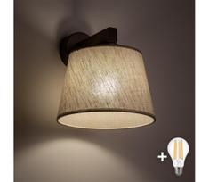 BRILAGI - LED sieninis šviestuvas LATTE 1xE27/15W/230V pušis/smėlio spalvos