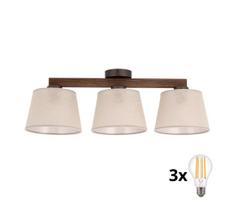 BRILAGI - LED Prigludusi liustra LATTE 3xE27/15W/230V pušis/smėlinė