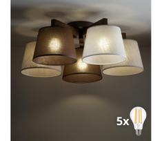 BRILAGI - LED ant lubų montuojama liustra LATTE 5xE27/15W/230V pušis/mišinys