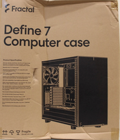 SALE OUT. Fractal Define 7 Black Solid | Fractal Design | Define 7 Solid | E-ATX | ATX | Black | DAMAGED PACKAGING