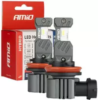 LED lemputės Hybrid series H8/H9/H11/H16 6000K Canbus 60W AMIO-04116