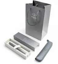 Parker IM Rituals pilkas tušinuko rinkinys su dėklu ir dovanų maišeliu