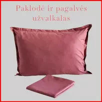 Medvilnės pagalvės užvalkalas - 70x70 cm. be užtrauktuko