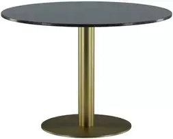 Venture Design Valgomojo stalas, Estelle, ø106 cm, Tamsiai pilka