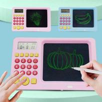 Xrec Piešimo planšetė LCD rašymo lenta 5,2'' Spalvota braižymo lenta + skaičiuotuvas / Mėlyna