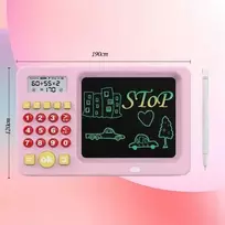 Xrec Piešimo planšetė LCD tabletė 5,2'' Spalvota braižymo lenta + skaičiuotuvas / Rožinė