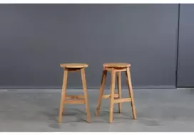 STOOL ąžuolinė baro (69cm) taburetė : Apdaila - Aliejuota bespalviu linų sėmenų aliejumi