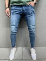 2Y PREMIUM Džinsai Vyrams Mėlyna B6878