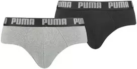 Puma Apatiniai Vyrams Basic Brief Juodas Pilkas 889100 19