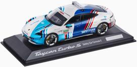 PORSCHE Porsche Taycan Turbo S saugos automobilio miniatiūra 1:43