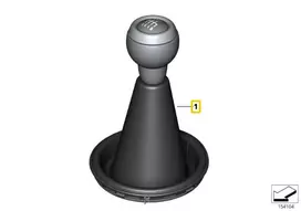 Šešių Greičių Pavarų Perjungimo Rankenėlė BMW MINI R56 R55 R57 Originalus 25112753782