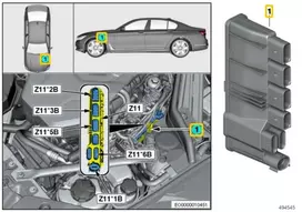 BMW G21 G30 F90 M5 Integracinis tiekimo modulis Originalus 12638638552