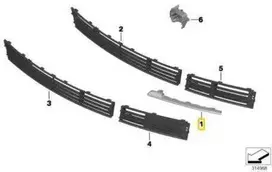 Bmw 7 F01 F02 Kairysis Moldingas Originalus 51137295355