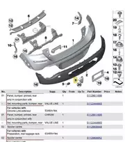 Bmw Kairysis Bamperis Mini Paceman R61 2012 2016 Originalus 51129809961