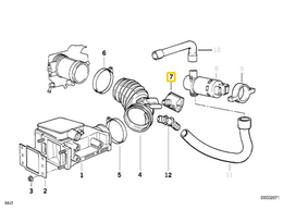 Bmw E36 E34 Z3 Oro Vežimo Šnoro Rezonatorius Originalus 13711247136