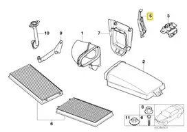 Bmw 7 Serija E65 E66 E67 Oro Filtras Dėžės Rėmas Originalus 64316942650