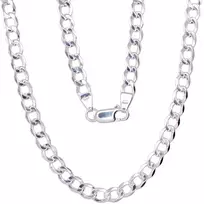 Sidabrinė grandinėlė Curb 4.5 mm - 4.5 mm. - 70 - 13.5 g.