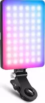 „Neewer“ žiedinė RGB LED lempa, 5 W, asmenukių vaizdo įrašų fotografavimui + telefono laikiklis, 1/4 colio ISO, „Bluetooth“ / VL67C