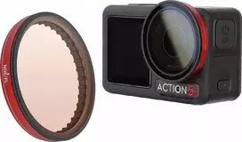 SunnyLife Hibridinis filtras 2 in 1 Poliarizacinis PL ND8, skirtas DJI Osmo Action 5 Pro / 5 Pro / 4 / 3 / FI903-8