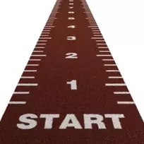 Grindų danga su dirbtine žole Trackz Essential Range 20 × 2 m (Spalva: Plytų)