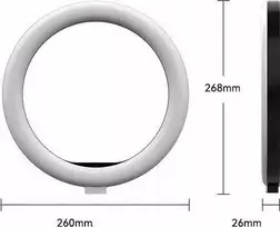 Telesin žiedinė lempa LED Ring 10'' / 26 cm / Vlog 12 W ant trikojo 1/4'' selfie foto / P3-fs-02