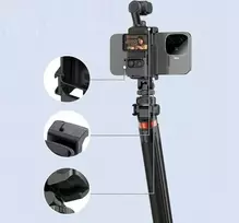 Puluz Dėklas Laikiklis Tvirtinimas Dji Osmo Pocket 3 Iso 1/4'''' + Telefono laikiklis / Pu726b
