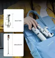 Selfie lazdelė Hohem Gimbal Trikojis Selfie lazdelė LED lempa + Nuotolinis pultas telefonui / AOCHUAN M1 PRO