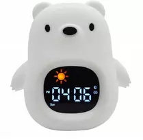 Atmosphera Naktinė lemputė Silikoninė Meškiukas Žadintuvas Data Muzika RGB Apšvietimas 1800mAh / JL822 / Meškiukas