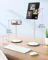 MoKo reguliuojamas aukštas stovas laikiklis planšetiniam kompiuteriui telefonui max 49 cm 360 laipsnių / S3e
