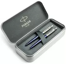 Parker Jotter Royal Mėlyna CT pieštuko ir pieštukų rinkinys metalinėje dėžutėje