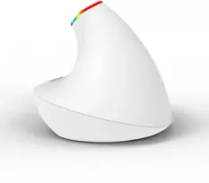 Bevielė vertikali pelė Delux M618C RGB balta