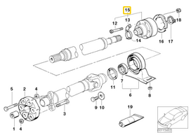 Bmw E36 E34 E32 Vairodis Cv Jungtis Originalus 26111229075