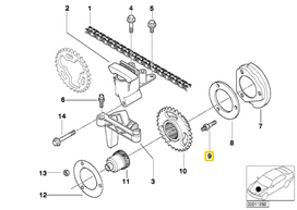 BMW Variklio Išmetimo VANOS Laiko Sraigto Bolto Originalus 11361436675