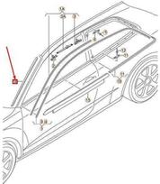 VAG AUDI A3 priekinė dešinioji vandens deflektoriaus juostelė originali 8V3854328C01C