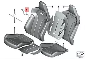 BMW M PRIEKINIŲ SĖDYNIŲ ATLOŠO EMBLEMA 52109503045 ORIGINALI