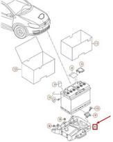 VAG VW POLO MK5 6C akumuliatoriaus konsolės laikiklis 6C0915321D originalus